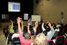 Participam das aulas conselheiros do OP e lideranças comunitárias