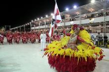 Escola homenageou o bloco carioca Cacique de Ramos