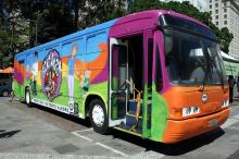 Ônibus foi cedido pela Carris e grafitado especialmente para o projeto