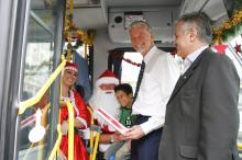 Fortunati e o presidente da Carris, Sérgio Zimmermann, visitaram o 