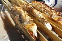 O Peixe na Taquara será opção no almoço de domingo, 9, na Ilha da Pintada. 