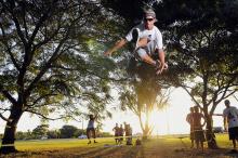 O salto do macaco, foto de Felipe Bozzetti, conquistou o primeiro lugar