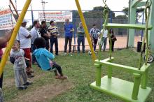 Brinquedos de recrea��o foram trocados e deslocados para qualificar o local