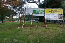 Bacia come�ou a ser constru�da semana passada 