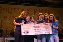 Entrega da premiação do 2º Festival de Música da Juventude, realizado em 2012