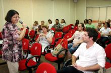Doutora em educação musical, Jusamara Vieira Souza foi a palestrante