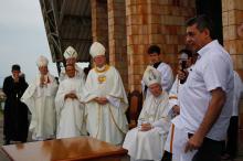 Melo sancionou a lei no próprio Santuário Nossa Senhora Mãe de Deus