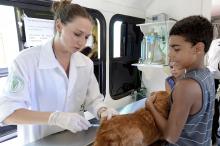 Veterinários oferecerão atendimento à comunidade próxima à escola