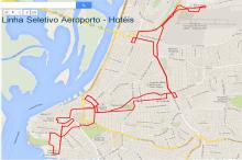 Com seis ônibus, itinerário terá cerca de 30 quilômetros até os principais hotéis
