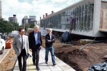 Prefeito visitou as obras do Centro, situado no bairro Três Figueiras