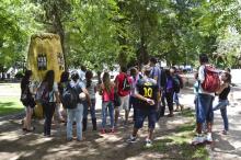 O Tambor, na Praça Brigadeiro Sampaio, será o ponto de encontro da caminhada