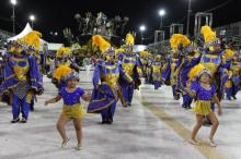 Passaram pela avenida as seis primeiras colocadas do Grupo Especial