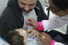 Cobertura vacinal para poliomielite de crianças com até um ano é de 62,56%